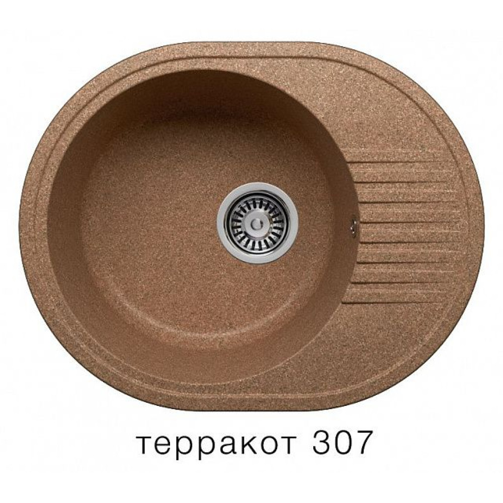 Кухонная мойка POLYGRAN F-22 терракот №307