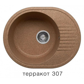 Кухонная мойка POLYGRAN F-22 терракот №307