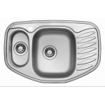 Кухонная мойка TopZero COL776.507.15.GT8K, нержавеющая сталь
