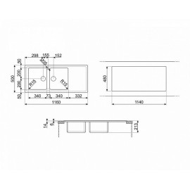 Кухонная мойка SMEG LDR116-2