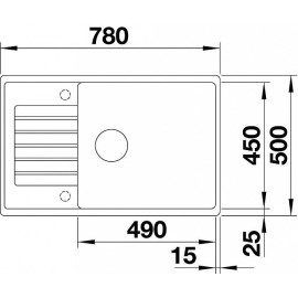 Кухонная мойка Blanco ZIA XL 6S Compact SILGRANIT алюметаллик (арт.523275)