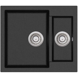 Кухонная мойка AQUASANITA Tesa SQT150AW (black metallic 601)