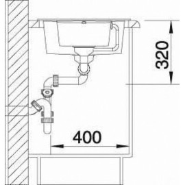Кухонная мойка BLANCO METRA 6S COMPACT SILGRANIT Жемчужный (520576)