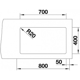 Кухонная мойка Blanco ETAGON 700-U кофе (арт.525176)