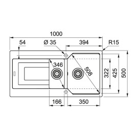 Кухонная мойка FRANKE UBG 651-100 серый (114.0582.284)