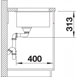 Кухонная мойка BLANCO SUBLINE 320-U 523409 жемчужный