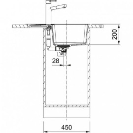 Мойка FRANKE CNG 611/211-62 черный матовый