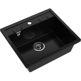Кухонная мойка GRANFEST Quadro GF-Q561 чёрный