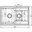 Кухонная мойка DR.GANS Астра (760х510х217) Черный (25.065.D0760.407)