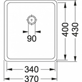 Мойка Franke KBX110-343.5 ,подст.,вент. (122.0036.607)