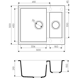 Кухонная мойка OMOIKIRI Sakaime 60-2-PL (4993915)
