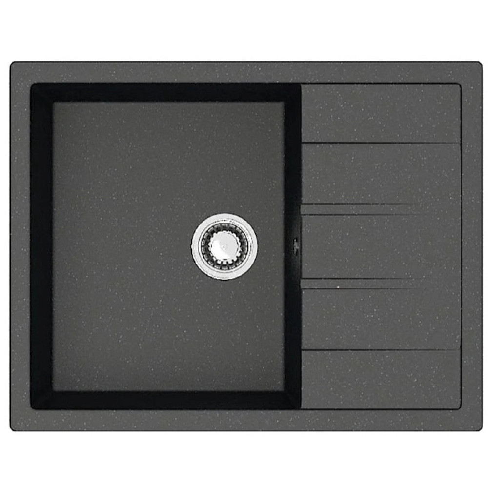 Кухонная мойка ZETT lab 151/Q4 черный T151Q004