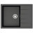 Кухонная мойка ZETT lab 151/Q4 черный T151Q004