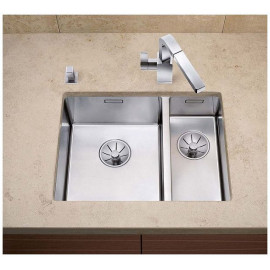 Кухонная мойка BLANCO CLARON 340/180-U 521609 нерж. сталь