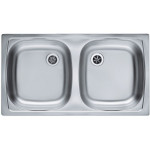 Кухонная мойка ALVEUS BASIC 160 LEI-90 1049434 (в комплекте с сифоном 1082237)
