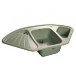 Кухонная мойка GRANFEST Corner GF-C1040E салатовый
