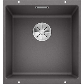 Кухонная мойка Blanco SUBLINE 400-U SILGRANIT темная скала с отв.арм. InFino (арт.523423)