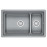 Кухонная мойка GRANULA KS-7304U алюминиум