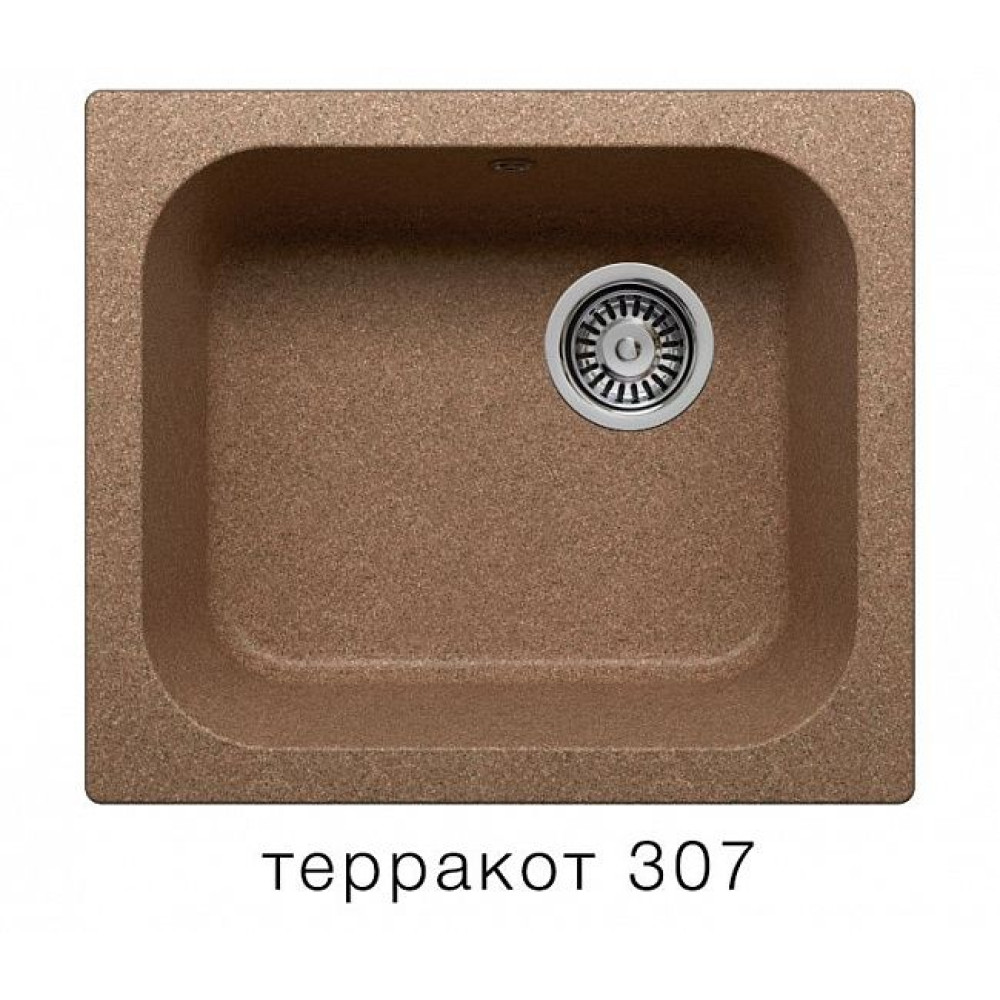 Кухонная мойка POLYGRAN F-17 терракот №307