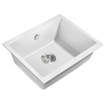Кухонная мойка MILACIO Leon 55 Cuarzo MC.77082 белый