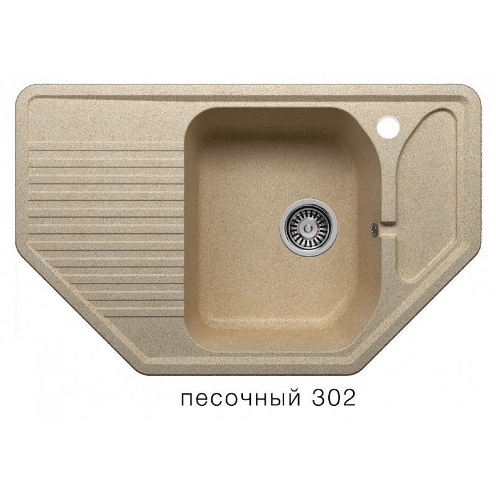 Кухонная мойка POLYGRAN F-10 песочный №302