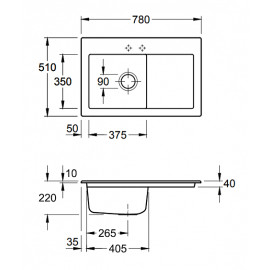 Кухонная мойка Villeroy&Boch Subway 45 677202i5 Sand