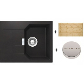 Мойка SCHOCK 700576 manhattan 40 d cristalite корз.клапан 640x510 неро