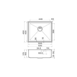 Кухонная мойка OMOIKIRI Kasen 53-INT-GM (4993496)