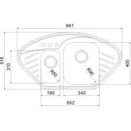 Кухонная мойка OULIN OL-310