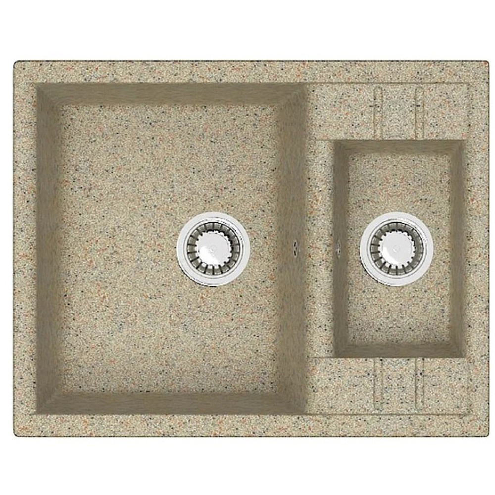 Кухонная мойка ZETT lab 190/Q5 песок T190Q005