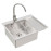 Кухонная мойка ALVEUS Quarto 20 BRS-90 1124383 (в комплекте с сифоном)