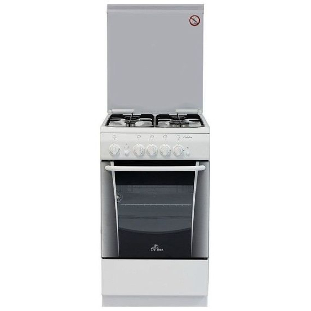 Газовая плита DELUXE 506040.14 гкр чр белый