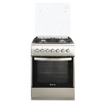 Комбинированная плита DELUXE 606040.00гэ-005(кр) ЧР нержавеющая сталь