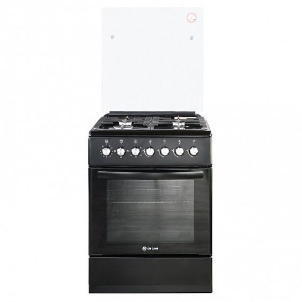 Комбинированная плита DELUXE 606040.00гэ-003(кр) ЧР черный