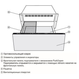 Подогреватель посуды MIELE ESW 7020 EDST/CLST сталь CleanSteel