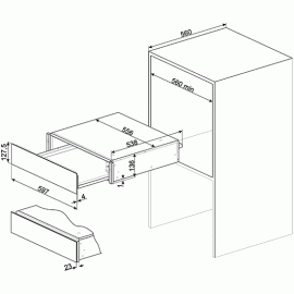 Подогреватель посуды SMEG CPR615NR