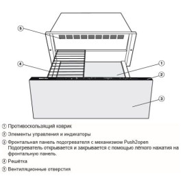 Подогреватель посуды MIELE ESW 7020 OBSW черный обсидиан
