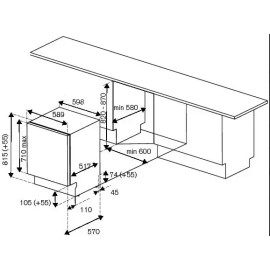 Посудомоечная машина BERTAZZONI DW60EPR/21