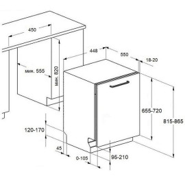 Посудомоечная машина MAUNFELD MLP45120 Light Beam