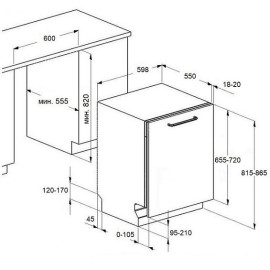 Посудомоечная машина MAUNFELD MLP60230 Light Beam