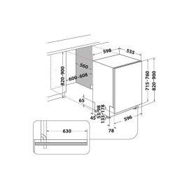 Посудомоечная машина WHIRLPOOL W8I HT40 T