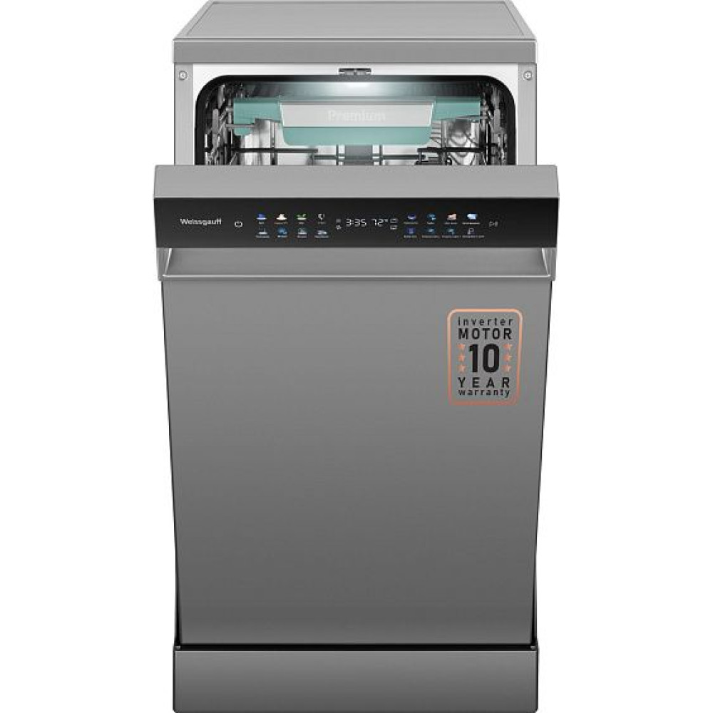 Посудомоечная машина WEISSGAUFF DW 4539 Inverter Touch AutoOpen Inox