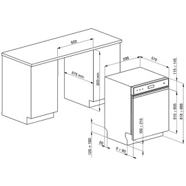 Посудомоечная машина SMEG PL7233TX