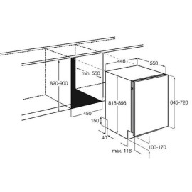 Посудомоечная машина встраиваемая узкая ELECTROLUX esl 4561 ro