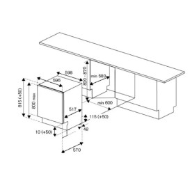Посудомоечная машина BERTAZZONI DW6083PRTS