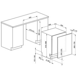 Встраиваемая посудомойка SMEG st321-1