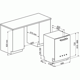 Посудомоечная машина SMEG ST2FABPK