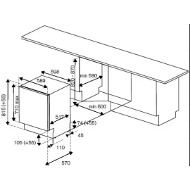 Посудомоечная машина BERTAZZONI DW60EPR/21