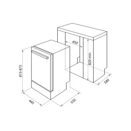 Встраиваемая посудомоечная машина HOMSair DW47M