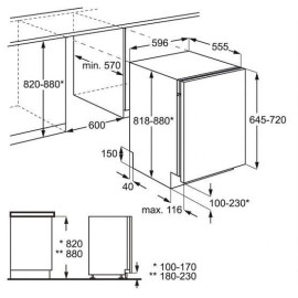 Встраиваемая посудомоечная машина ZANUSSI zdt 92400fa